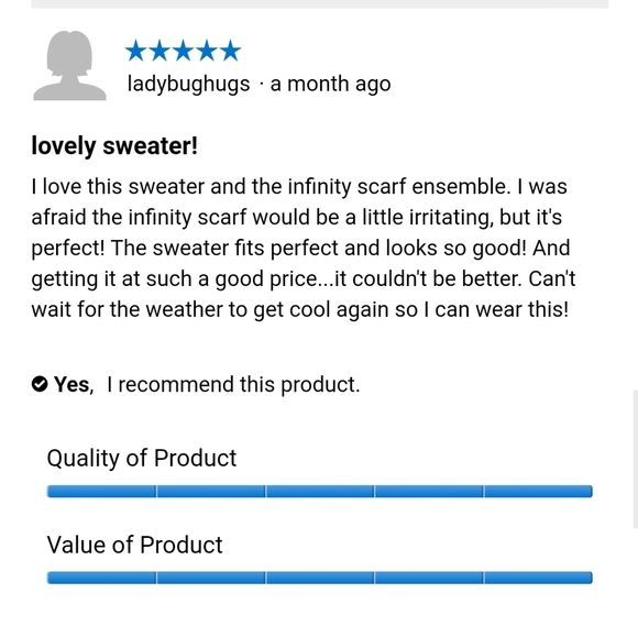 Plus Size Long Sleeve Infinity Scarf Sweater - Picture 4 of 6